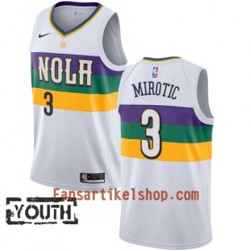 New Orleans Pelicans Trikot Nikola Mirotic 3 2018-19 Nike City Edition Weiß Swingman - Kinder